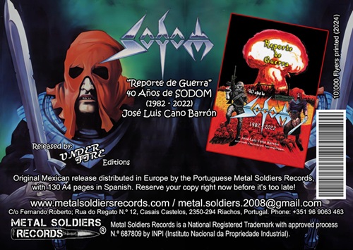 SODOM: Reporte de Guerra. 40 años de Sodom - Libro